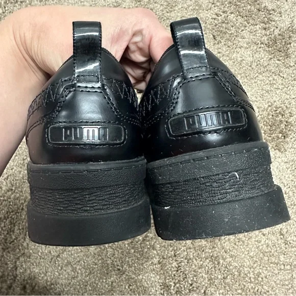 Puma × DUA LIPA Mayze Flutur Black Platform Sneakers Sz 9M - Picture 7 of 13